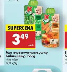 Biedronka Mus owocowo-warzywny Kubuś Baby oferta