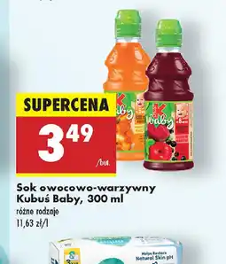 Biedronka Sok owocowo-warzywny Kubuś Baby oferta