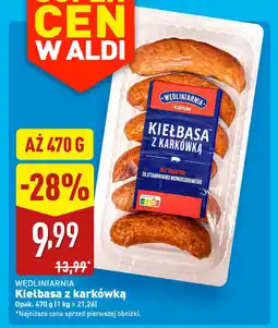ALDI WĘDLINIARNIA Kiełbasa z karkówką oferta