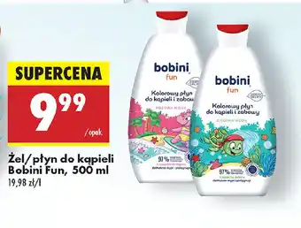 Biedronka Zel/płyn do kąpieli Bobini Fun oferta