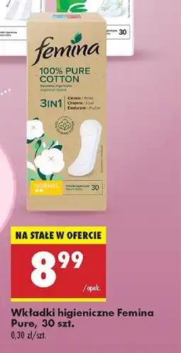 Biedronka Wkładki higieniczne Femina Pure oferta