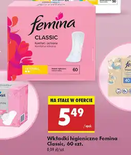Biedronka Wkładki higieniczne Femina Classic oferta