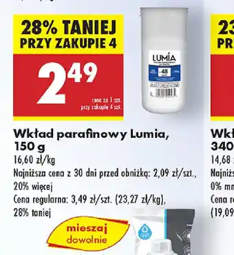 Biedronka Wkład parafinowy Lumia oferta