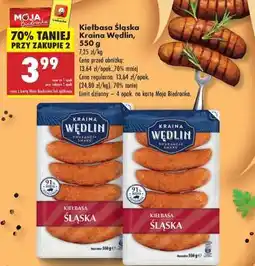 Biedronka Kiełbasa Śląska Kraina Wędlin 550 g oferta