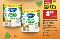 Biedronka Ręcznik papierowy Queen Mega Sweep, 120 m oferta
