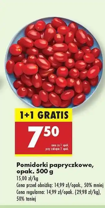 Biedronka Pomidorki papryczkowe opak 500 g oferta