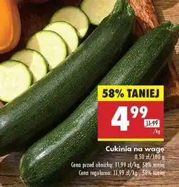Biedronka Cukinia na wage oferta