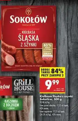 Biedronka Kiełbasa Śląska z szynki Sokołów, 500 g oferta