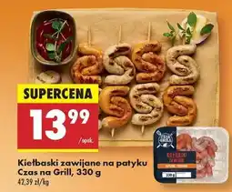 Biedronka Kiełbaski zawijane na patyku Czas na Grill 330 g oferta