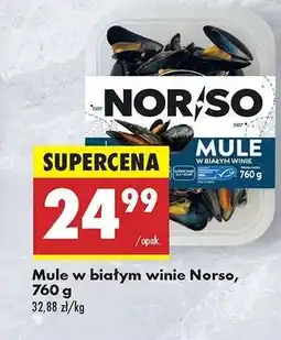 Biedronka Mule w białym winie Norso, 760 g oferta