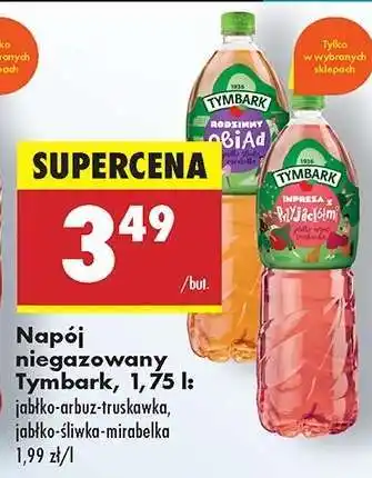 Biedronka Napój niegazowany Tymbark 1,75 l oferta