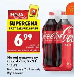 Biedronka Napój gazowany Coca-Cola, 2x2 l oferta