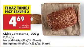 Biedronka Chleb cale ziarno 300 g oferta