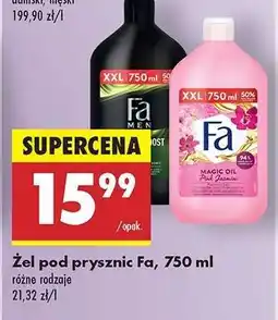 Biedronka Żel pod prysznic Fa, 750 ml oferta