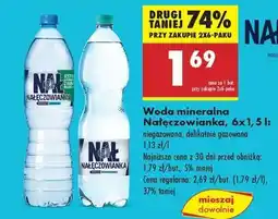 Biedronka Woda mineralna Nałęczowianka, 6x1,5 l oferta