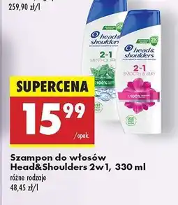 Biedronka Szampon do włosów Head&Shoulders 2w1, 330 ml oferta