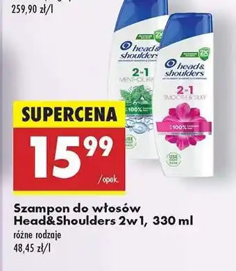 Biedronka Szampon do włosów Head&Shoulders 2w1, 330 ml oferta