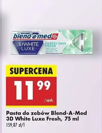 Biedronka Pasta do zębów Blend-A-Med 3D White Luxe Fresh, 75 ml oferta