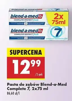 Biedronka Pasta do zębów blend-a-med Complete 7, 2x75 ml oferta