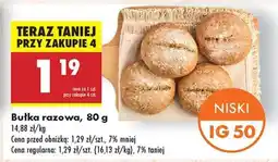 Biedronka Bułka razowa 80 g oferta