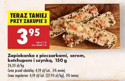 Biedronka Zapiekanka z pieczarkami , serem ketchupem i szynką , 150 g oferta