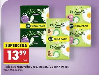 Biedronka Podpaski Naturella Ultra, 28 szt./32 szt./40 szt oferta