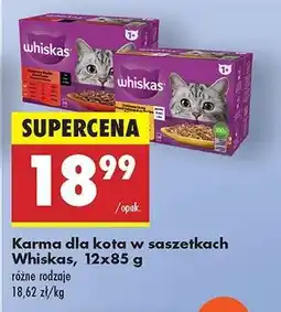 Biedronka Karma dla kota w saszetkach Whiskas , 12x85 g oferta