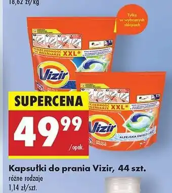 Biedronka Kapsułki do prania Vizir, 44 szt oferta