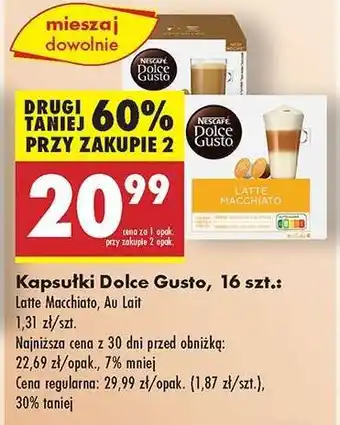 Biedronka Kapsułki Dolce Gusto, 16 szt oferta
