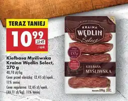 Biedronka Kiełbasa Myśliwska Kraina Wędlin Select, 270 g oferta