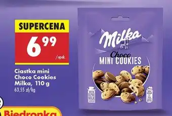 Biedronka Ciastka mini Choco Cookies Milka, 110 g oferta