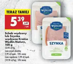 Biedronka Schab wędzony lub Szynka wędzona Kraina Wędlin Nature, 100 g oferta
