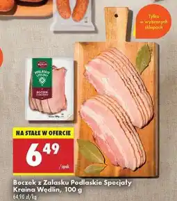 Biedronka Boczek z Zalasku Podlaskie Specjały Kraina Wędlin, 100 g oferta