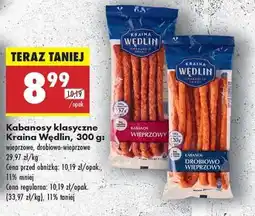 Biedronka Kabanosy klasyczne Kraina Wędlin, 300 g oferta