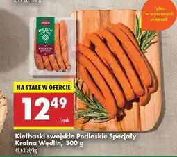 Biedronka Kiełbaski swojskie Podlaskie Specjały Kraina Wędlin, 300 g oferta