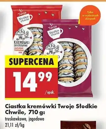 Biedronka Ciastka kremówki Twoje słodkie Chwile , 710 g oferta