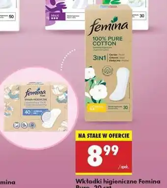 Biedronka Wkładki higieniczne Femina Pure, 30 oferta