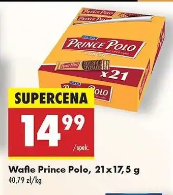 Biedronka Wafle Prince Polo, 21 x 17,5 g oferta