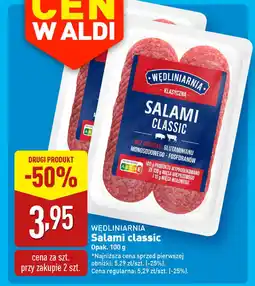 ALDI WĘDLINIARNIA Salami classic oferta