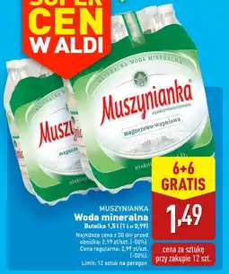 ALDI MUSZYNIANKA Woda mineralna oferta