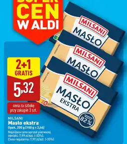 ALDI MILSANI Masło ekstra oferta