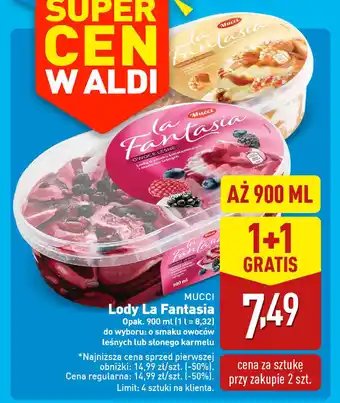 ALDI MUCCI Lody La Fantasia oferta