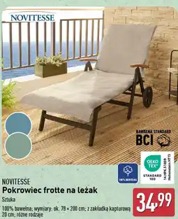 ALDI NOVITESSE Pokrowiec frotte na leżak oferta