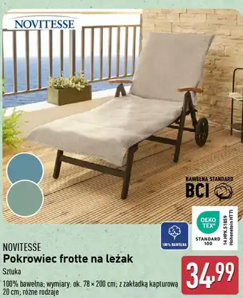 ALDI NOVITESSE Pokrowiec frotte na leżak oferta