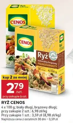 Stokrotka Optima Cenos Ryż naturalny brązowy pełnoziarnisty 400 g (4 x 100 g) oferta