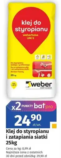 Bat Klej do styropianu Weber oferta