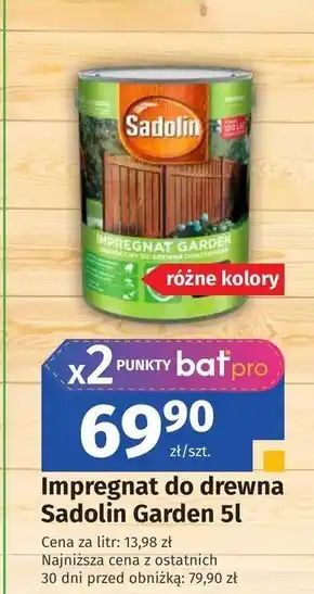 Bat Impregnat do drewna Sadolin oferta