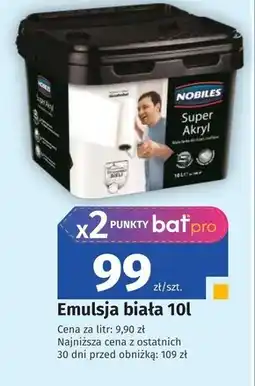 Bat Emulsja biała Nobiles oferta
