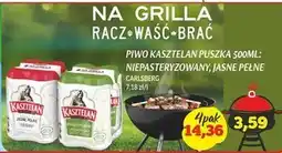 Pokusa Kasztelan Piwo jasne niepasteryzowane 4 x 500 ml oferta