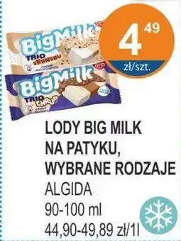 Rabat Big Milk Trio Crunchy Cookie & Straciatella Lody 90 ml oferta